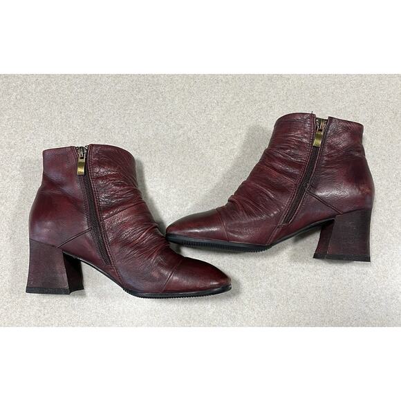 Spring Step L'Artiste Melani Leather Ankle Boot - Red - US Size 4-4.5 EU Size 35 - Picture 5 of 11